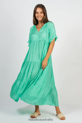 Naudic Australia NVH8Z6110 Women | Naudic Amisha Short Sleeve Maxi Emerald