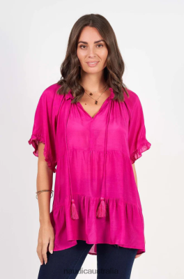 Naudic Australia NVH8Z6174 Women | Naudic Matilda Short Sleeve Hot Pink