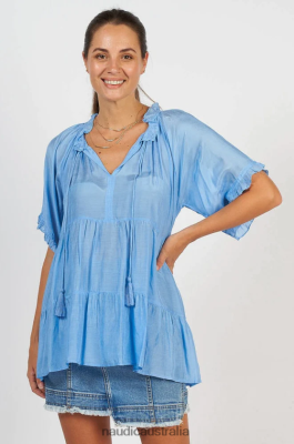 Naudic Australia NVH8Z6176 Women | Naudic Matilda Short Sleeve Cornflower
