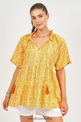 Naudic Australia NVH8Z6282 Women | Naudic Matilda Short Sleeve Top Villa