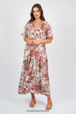 Naudic Australia NVH8Z676 Women | Naudic Amisha Short Sleeve Maxi Willow