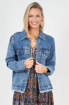 Naudic Clothing NVH8Z6259 Women | Naudic Country Denim Vintage Blue Jacket