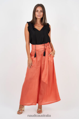 Naudic Clothing NVH8Z6382 Women | Naudic Hendrix Pant Block Coral