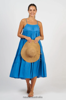 Naudic Dresses NVH8Z6102 Women | Naudic Hip Hop Dress Cornflower